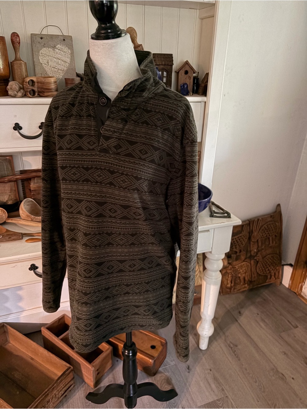 L.L. BeanMen's Aztec Fleece Pullover Sweater